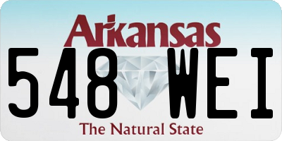 AR license plate 548WEI