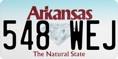 AR license plate 548WEJ