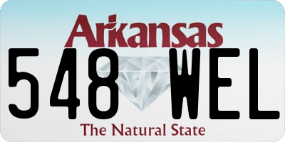 AR license plate 548WEL