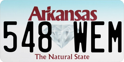 AR license plate 548WEM