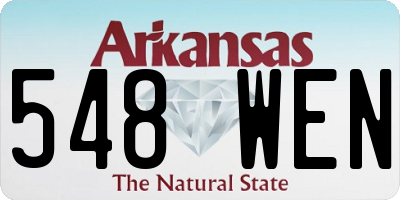 AR license plate 548WEN