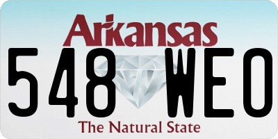 AR license plate 548WEO