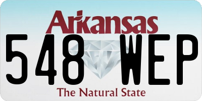 AR license plate 548WEP
