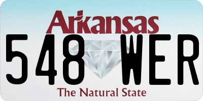 AR license plate 548WER