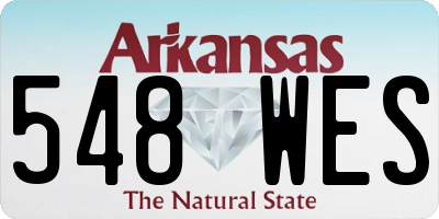 AR license plate 548WES