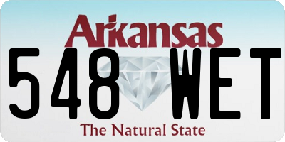 AR license plate 548WET
