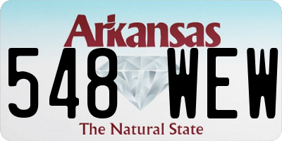AR license plate 548WEW