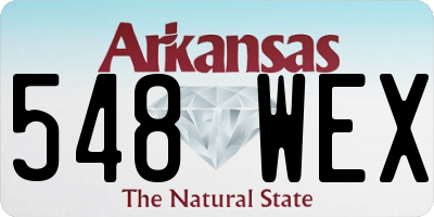 AR license plate 548WEX