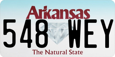 AR license plate 548WEY