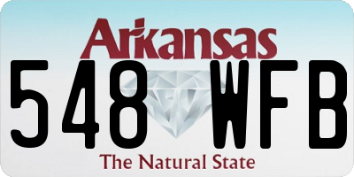 AR license plate 548WFB