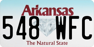 AR license plate 548WFC