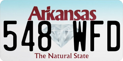 AR license plate 548WFD