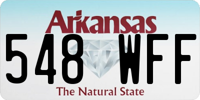 AR license plate 548WFF
