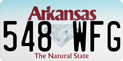 AR license plate 548WFG