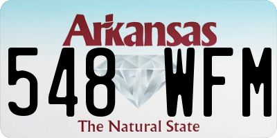 AR license plate 548WFM
