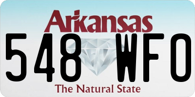 AR license plate 548WFO