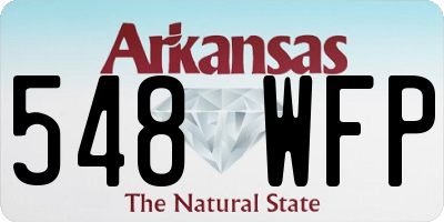 AR license plate 548WFP