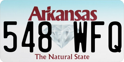 AR license plate 548WFQ