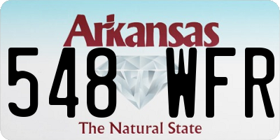 AR license plate 548WFR