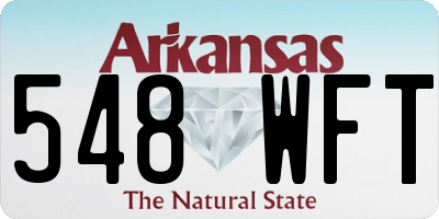 AR license plate 548WFT