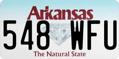 AR license plate 548WFU