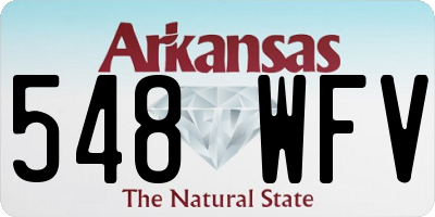 AR license plate 548WFV