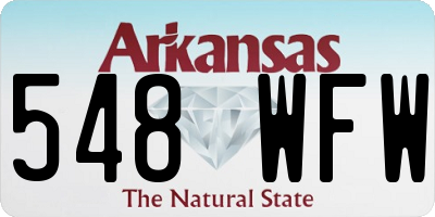 AR license plate 548WFW