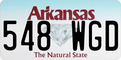 AR license plate 548WGD