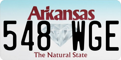 AR license plate 548WGE