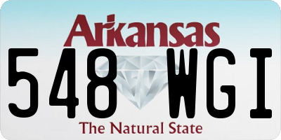 AR license plate 548WGI