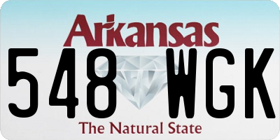 AR license plate 548WGK