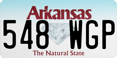 AR license plate 548WGP