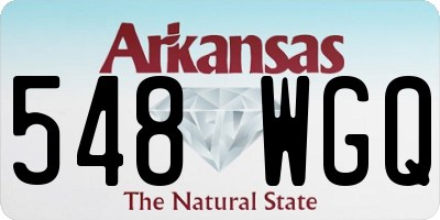 AR license plate 548WGQ