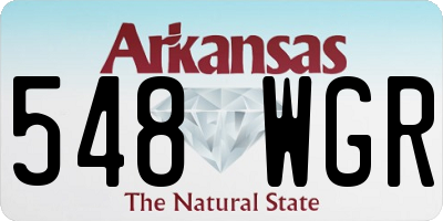 AR license plate 548WGR