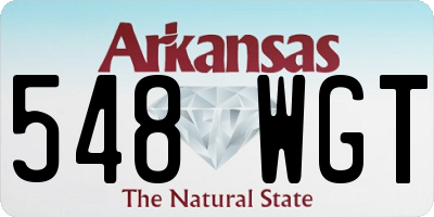 AR license plate 548WGT