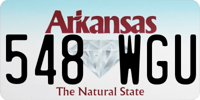 AR license plate 548WGU