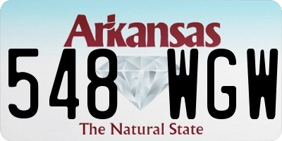 AR license plate 548WGW
