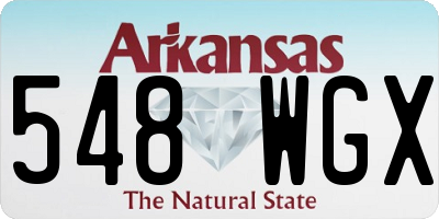 AR license plate 548WGX