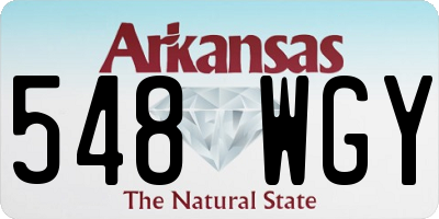 AR license plate 548WGY
