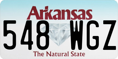 AR license plate 548WGZ