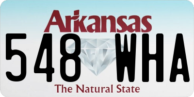 AR license plate 548WHA