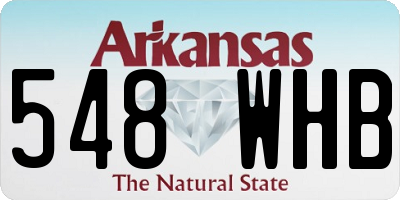 AR license plate 548WHB