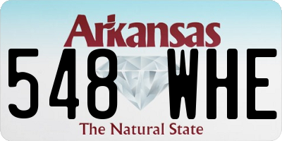 AR license plate 548WHE