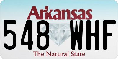 AR license plate 548WHF