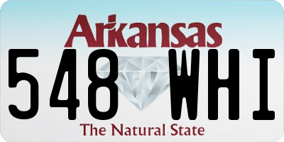AR license plate 548WHI