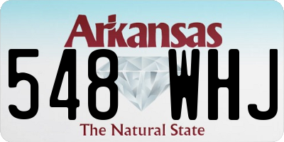 AR license plate 548WHJ