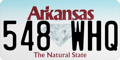AR license plate 548WHQ
