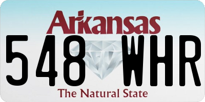 AR license plate 548WHR
