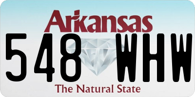 AR license plate 548WHW