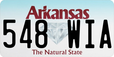 AR license plate 548WIA